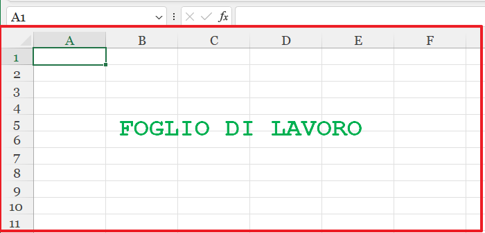 foglio di lavoro excel