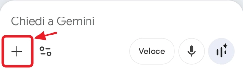 Menu Gemini Aggiungi