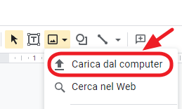 carica immagine dal computer