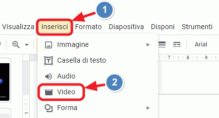 inserire un video