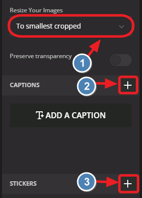 personalizza la gif