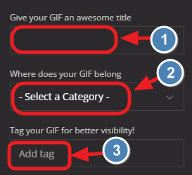 personalizza la gif