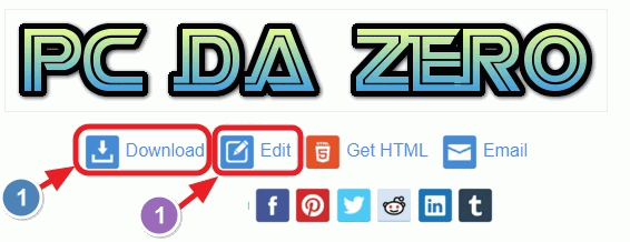 scarica o modifica il logo