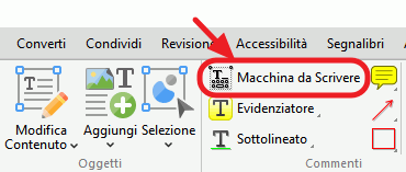 inserisci testo