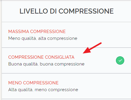 livello di compressione