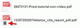 elimina file pdf