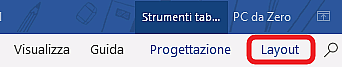 scheda layout