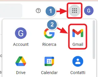 torna su gmail