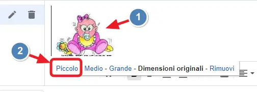 riduci immagine