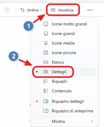 voce dettagli